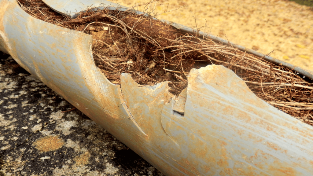 Roots in Drain Pipe