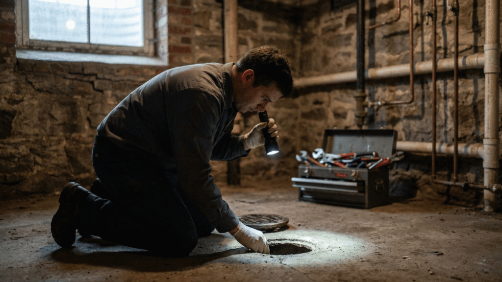 how to unclog basement floor drain