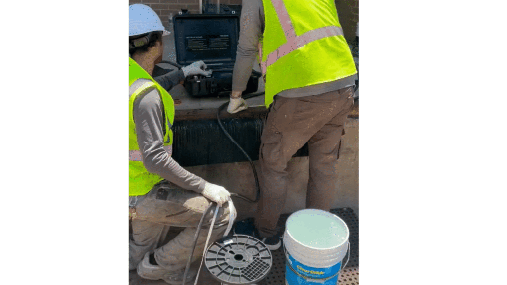 Sewer pipe line camera inspection done